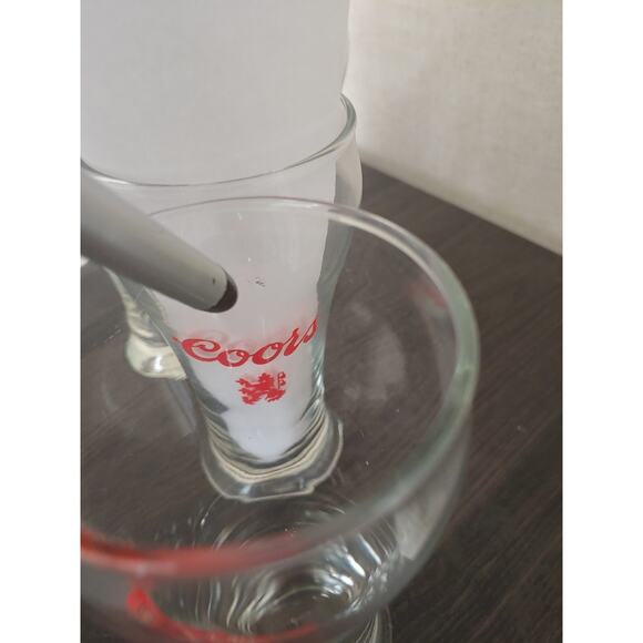 Set of Four Vintage Coors Lion coat of Arms Libbey Beer Glasses - Picture 2 of 4